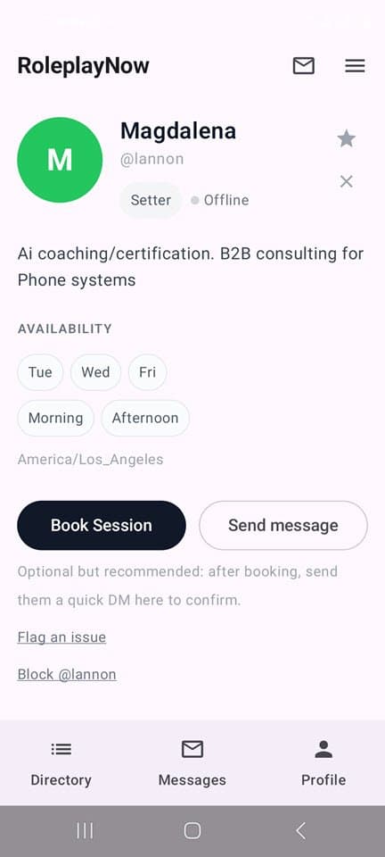 Book directly through their Calendly. No back and forth, no DMs just to find a time.